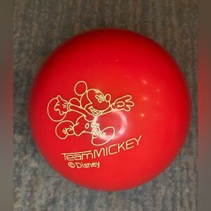 Disney Mickey Mouse Bowling Ball Vintage Brunswick Undrilled 14 lbs
